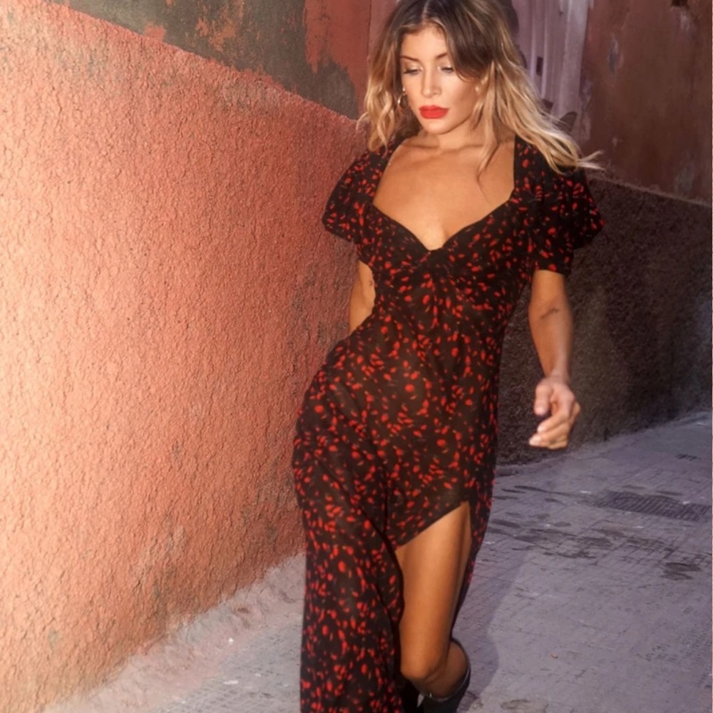 Rat & Boa MAGNOLIA FLORAL DRESS